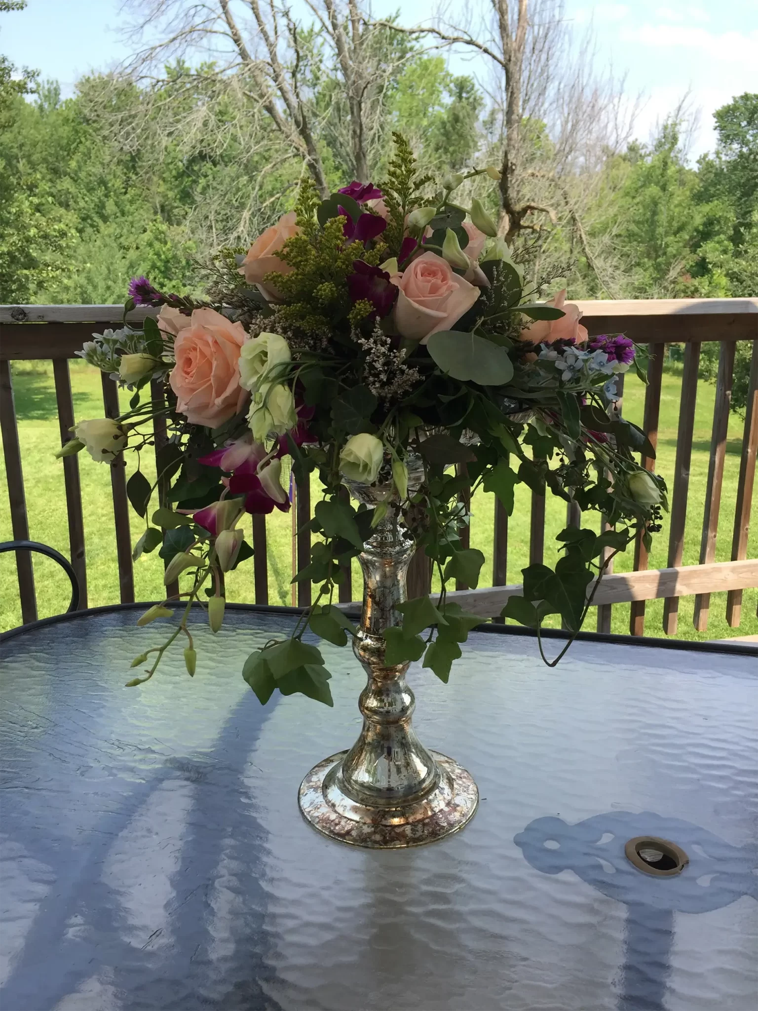 Hand delivered bouquet made with fresh flowers